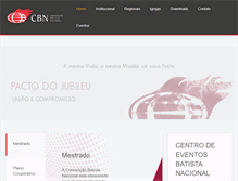 Tablet Screenshot of cbn.org.br